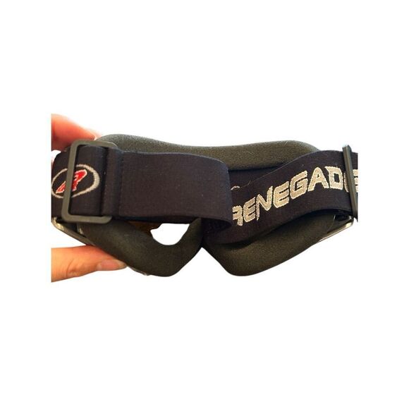 Renegade Snow Ski Goggles Winter Sports Adult SnowBoarding Black Frame • Blue Le - Picture 5 of 5